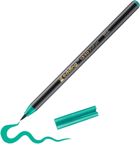 Vista 19 de edding 1340 pincel - azul - 1 bolígrafo - punta de pincel flexible - rotulador para pintar, escribir y dibujar - diarios de viñetas, letras a mano