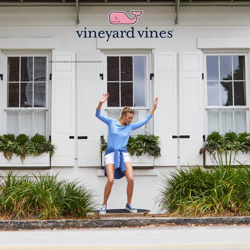 Vista 7 de vineyard vines Camisa Shep para mujer
