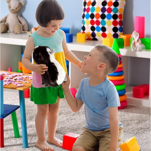 Vista 6 de DolliBu Peluche de pingüino gris, juguete de pingüino de peluche súper suave, animales marinos abrazables, relleno de felpa, lindo juguete esponjoso