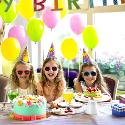 Vista 7 de GINMIC Gafas de sol para niños, regalos de fiesta, paquete de 12 unidades de neón de San Valentín para niños, niños y niñas, gran regalo