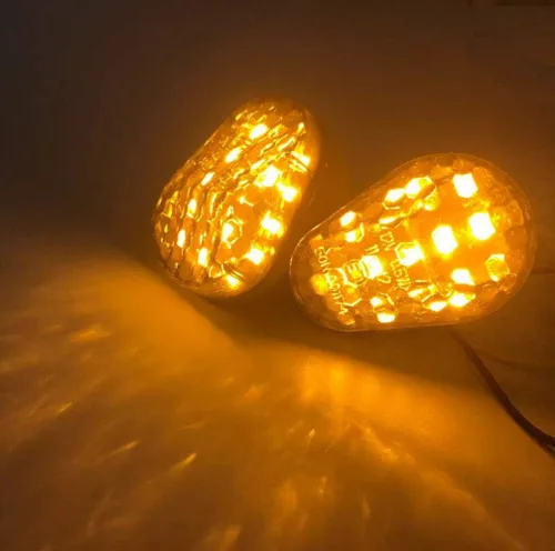Vista 3 de SAMDO - Intermitentes LED de montaje empotrado para motocicleta Kawasaki Ninja ZX6R 636 NINJA ZX7R ZX9R ZX12R ZX10R ZZR600