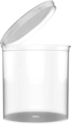 Vista 2 de 90 Dram CR envases de plástico Pop Top Contenedores – Resistente a los niños Vial Botellas – 60 unidades (transparente)