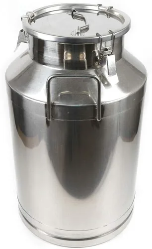Vista 23 de Cubo de leche de acero inoxidable de 5 litros y 1.32 galones, cubo de vino con tapa sellada, resistente (5 l, sin grifo)