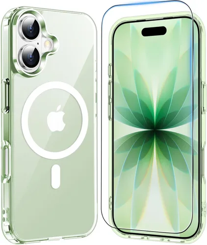 Vista 53 de Funda transparente para iPhone 11 con protector de pantalla, compatible con Magsafe, antiamarilleo, protección de grado militar, a prueba de golpes