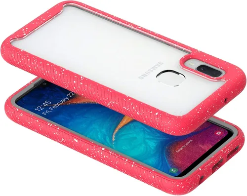 Vista 5 de Funda protectora transparente de cuerpo completo resistente con protector de pantalla integrado a prueba de golpes, diseñada para Samsung Galaxy