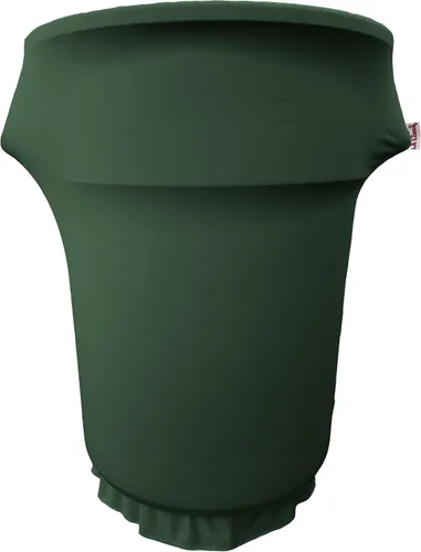 Vista 72 de LA Linen Funda elástica de elastano ajustable para cubo de basura Slim Jim de 23 galones, cubierta de contenedor de residuos, decoración de patio