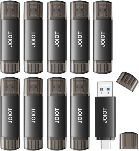 Vista 12 de Unidad flash USB C de 32 GB, unidad flash USB 3.0 dual tipo C + USB A portátil tipo C unidad flash USB tipo C 2 en 1 unidad de pulgar USB-C