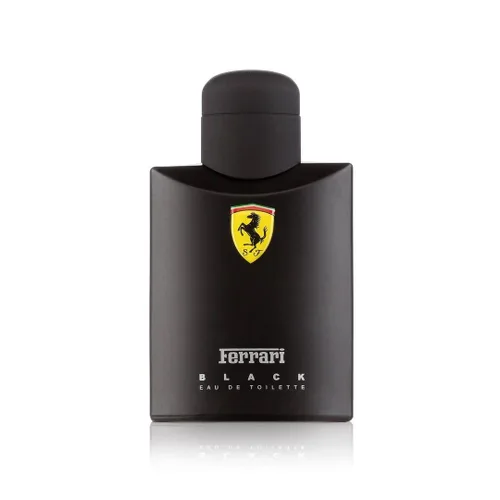 Vista 2 de Ferrari Scuderia Black Eau de Toilette Natural Spray Fragancia para hombre Fougere aromático con aroma a cítricos, frutas, canela y vainilla