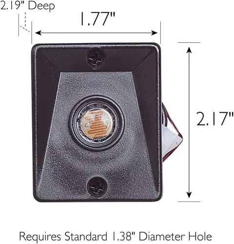 Vista 4 de Sensor de repuesto del atardecer al amanecer para luces de poste al aire libre - Sensor de luz de encendido/apagado automático para iluminación