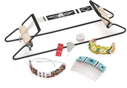 Vista 4 de Chenille Kraft Creativity Street Bead Loom Kit, 6" Beading Area, 6 Kits