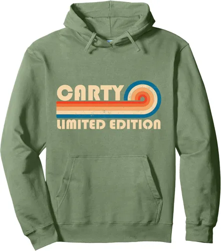 Vista 7 de CARTY - Sudadera con capucha retro de los años 80 y 90 para cumpleaños, Negro