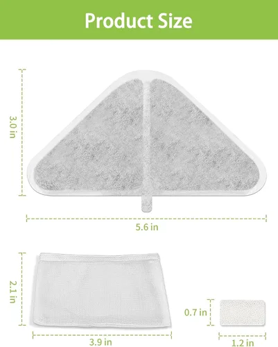 Vista 8 de SIBAYS Filtros de fuente de agua para gatos, filtros de fuente de agua de repuesto para fuentes de agua para mascotas de 230 oz/7 L, hechos