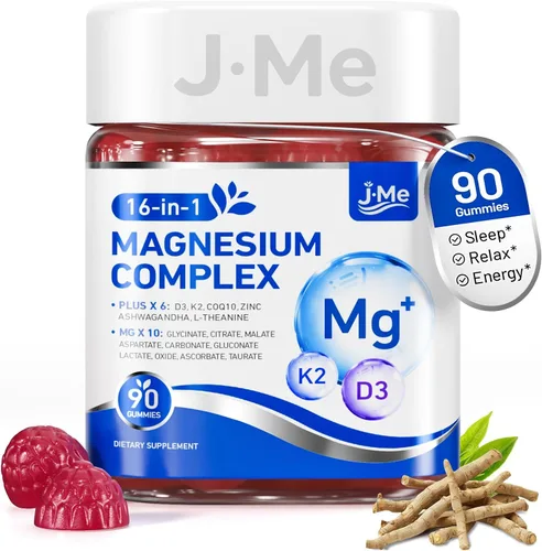 Vista 10 de Complejo de magnesio para mujeres y hombres, gomitas complejas de magnesio