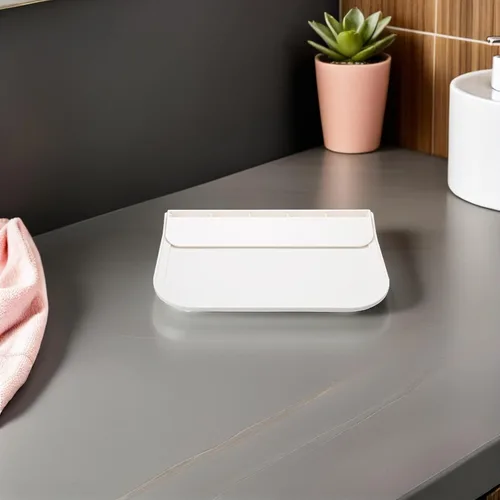 Vista 5 de 2 estantes flotantes plegables montados en la pared con fuerte capacidad de carga para cocina, baño, dormitorio, almacenamiento y organización