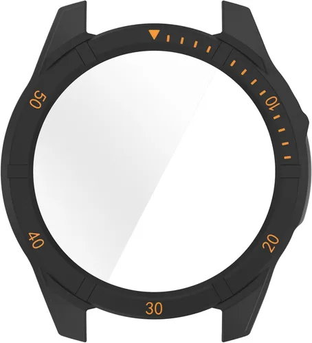 Vista 5 de Compatible con Garmin Fenix 8 de 1.772 pulgadas (1.850 in), cubierta protectora de policarbonato con vidrio templado, protector de pantalla táctil