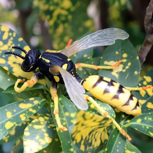 Vista 6 de 4 figuras de abeja, juguete de insectos de abeja de abeja, proyecto científico, decoración de pastel, juguetes educativos tempranos cumpleaños