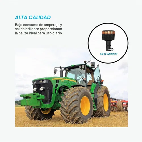 Vista 5 de Agrieyes Amber Beacon Luces Estroboscópicas LED de Emergencia - Luces de Advertencia de Seguridad de Montaje en Poste de 3.6 Pulgadas