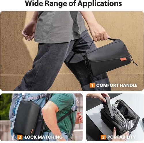 Vista 6 de Estuche de transporte para DJI Osmo Pocket 3,Bolsa de transporte para accesorios Luna Ultra Portable Large Case for Xtra Muse/Osmo 360/Mobile 8