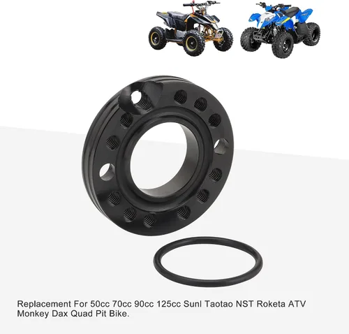 Vista 6 de GOOFIT Adaptador espaciador de carburador negro de 1.102 in para colector de admisión de repuesto para 50cc 70cc 90cc 125cc Sunl Taotao NST ATV Quad