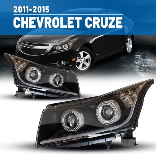 Vista 7 de Faros delanteros LED aptos para Chevy Cruze Chevrolet 2011, 2012, 2013, 2014, 2015, 2016, 2016, faros delanteros, 1 par