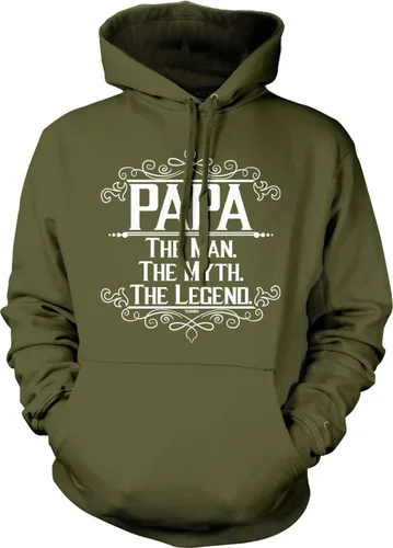 Vista 12 de Papa The Man, The Myth, The Legend - Sudadera unisex con capucha