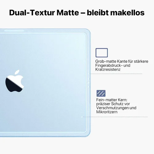 Vista 5 de Funda compatible con MacBook Air de 13 pulgadas M4 M3 M2 2025-2022, modelo de lanzamiento A3240 A3113 A2681, [Precisión de color de tono verdadero]