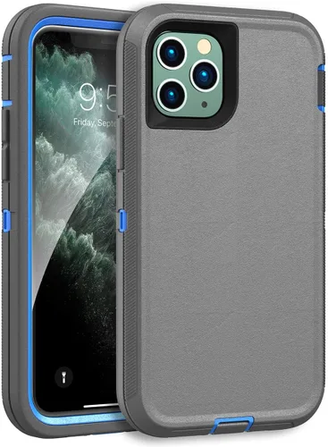 Vista 9 de MXX Funda resistente hecha para iPhone 11 Pro Max (no incluye protector de pantalla) 3 capas de protección de cuerpo completo a prueba de golpes