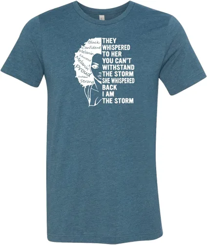 Vista 3 de I Am The Storm Strong African Woman Shirt, Be The Storm They Whispered To Her You Cant Withstand The Storm Tee, African Woman Black History