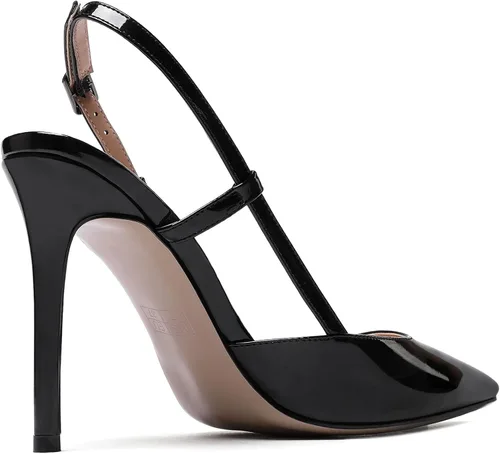 Vista 5 de WAYDERNS - Zapatos de tacón alto con hebilla para mujer