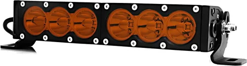 Vista 4 de AngelMa Barra de Luz LED de 12 Pulgadas 60W Ámbar Súper Brillante Spot Todoterreno de Una Sola Fila IP68 Impermeable para Cualquier Automóvil Camión