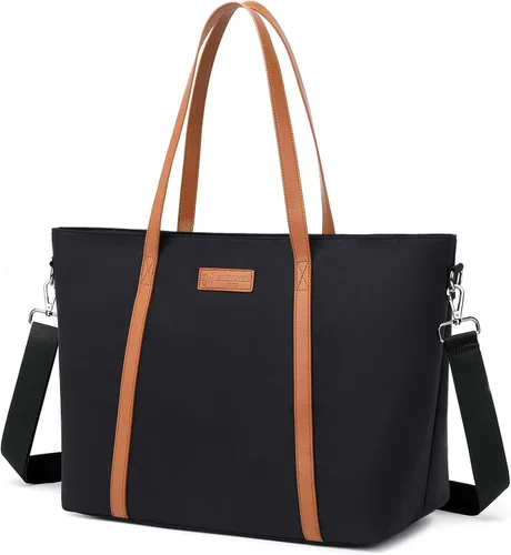 Vista 10 de BUG Lightweight Women Laptop Tote Bag for Work, Casual Handbag for Travel Beach College Teacher Beige