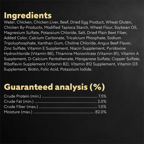 Vista 8 de Cesar Mini-Pouch - Alimento húmedo para perros, sabor a carne Angus, 1.76 onzas, 20 unidades Real beef, protein-packed, no fillers or artificial
