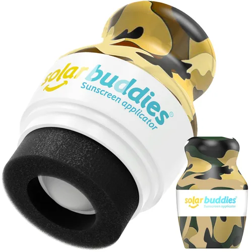 Vista 9 de Solar Buddies Aplicador de Protector Solar – Single Nude – Aplicador Recargable en Rollo con Esponja para Protector Solar, Crema Solar y Loción