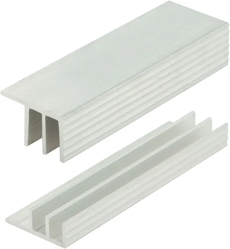 Vista 9 de Outwater Pista de puerta corredera de aluminio de 36 pulgadas para paneles de madera de 1/2 pulgadas, acabado de molino
