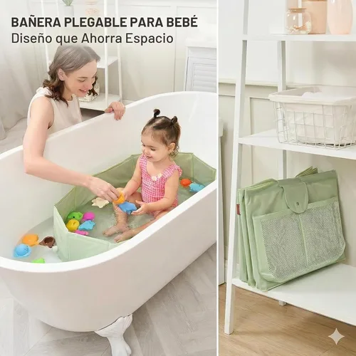 Vista 10 de UNCLE WU - Bañera plegable para ducha a ras de suelo, 12M-5Y