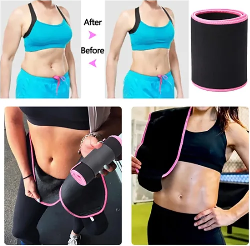 Vista 5 de Cinturón de entrenamiento de cintura para mujer, control de abdomen, faja de sauna, reductor de cintura deportivo, moldeador de cuerpo delgado