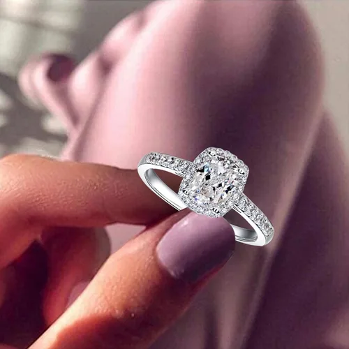 Vista 3 de Clearance RingCreative Color Crown Diamond Finger Ring Engagement Wedding Band Ring Jewelry Gift