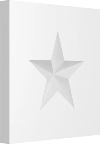 Vista 21 de Ekena Millwork ROSP080X080X050SDG06 Roseta de estrella Sedgwick estándar con borde cuadrado, 8 pulgadas de ancho x 8 pulgadas de alto x 1/2 "P