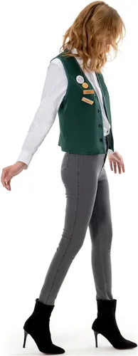 Vista 3 de Adult Vest Cosplay Costume Green Vest Jacket Shirt Tshirt Outfit Party Halloween Suit Women Men