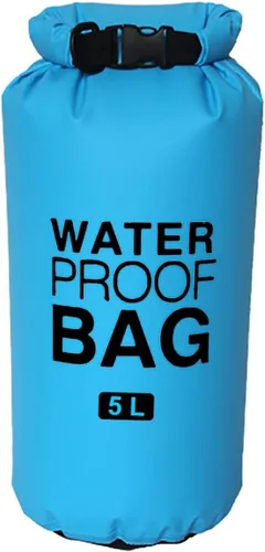 Vista 2 de Adoretex Bolsa seca portátil de rafting impermeable plegable bolsa de almacenamiento de natación 5L (7 "x16")