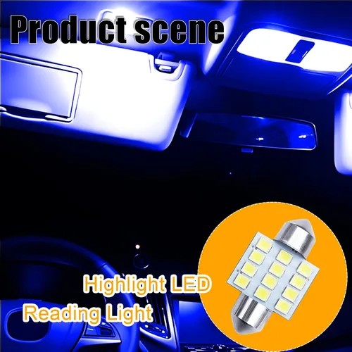 Vista 7 de QuicTO Juego de luces LED para interiores, 24 piezas, color azul, compatible con la mayoría de vehículos