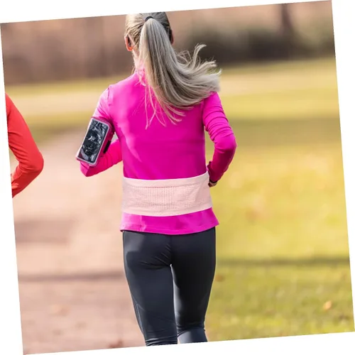 Vista 6 de STOBAZA Riñonera transpirable para correr con correa ajustable para mujeres y hombres, bolsa de cintura de fitness de gran capacidad para ciclismo