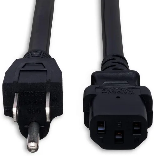 Vista 4 de Hosa PWC-403 IEC C13 a NEMA 5-15P Cable de alimentación, 3 pies