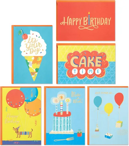 Vista 10 de Hallmark - Juego de tarjetas de cumpleaños, 36 tarjetas con sobres (deseos de cumpleaños brillantes)