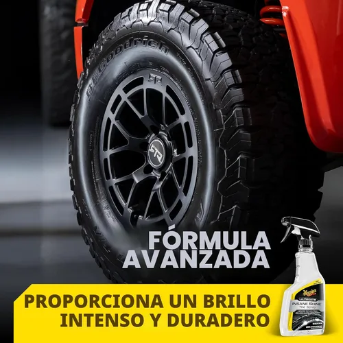 Vista 2 de Meguiar's Ultimate Insane Shine - Aerosol para neumáticos, 16 onzas