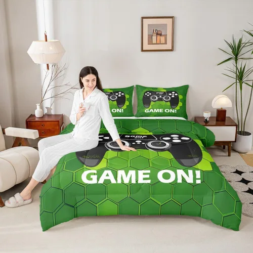 Vista 12 de Juego de edredón de béisbol en 3D para niños, tamaño twin, juego de ropa de cama para niños amantes de los deportes de juegos de pelota, decoración