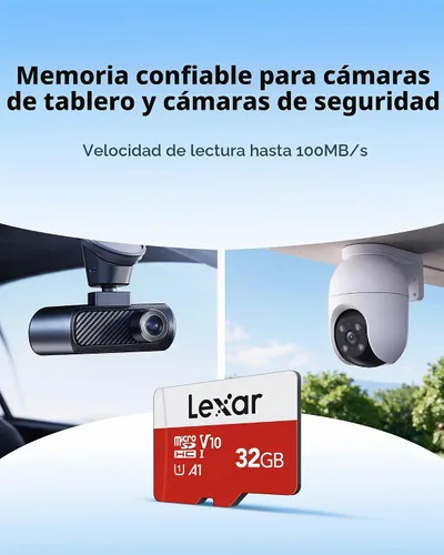 Vista 2 de Lexar Tarjeta de memoria flash microSDHC UHS-I microSDHC de la serie E de 32 GB x1