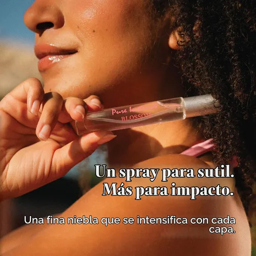 Vista 3 de Pure Instinct BLOSSOM - Perfume de aceite esencial con infusión de feromonas original, para sus mujeres, listo para la TSA