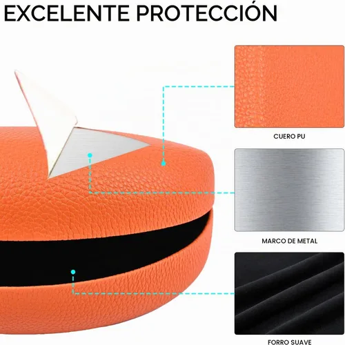 Vista 4 de CHZZMS Paquete de 4 fundas rígidas extra grandes para lentes, funda protectora para anteojos y gafas de sol 4 Pack-A