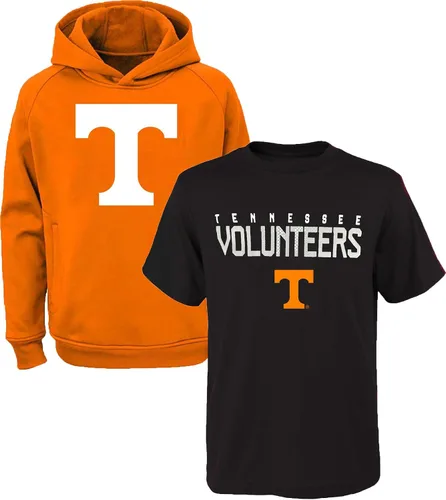 Vista 5 de NCAA Youth 8-20 - Conjunto combinado de sudadera con capucha y camiseta con logotipo primario de poliéster de rendimiento de 2